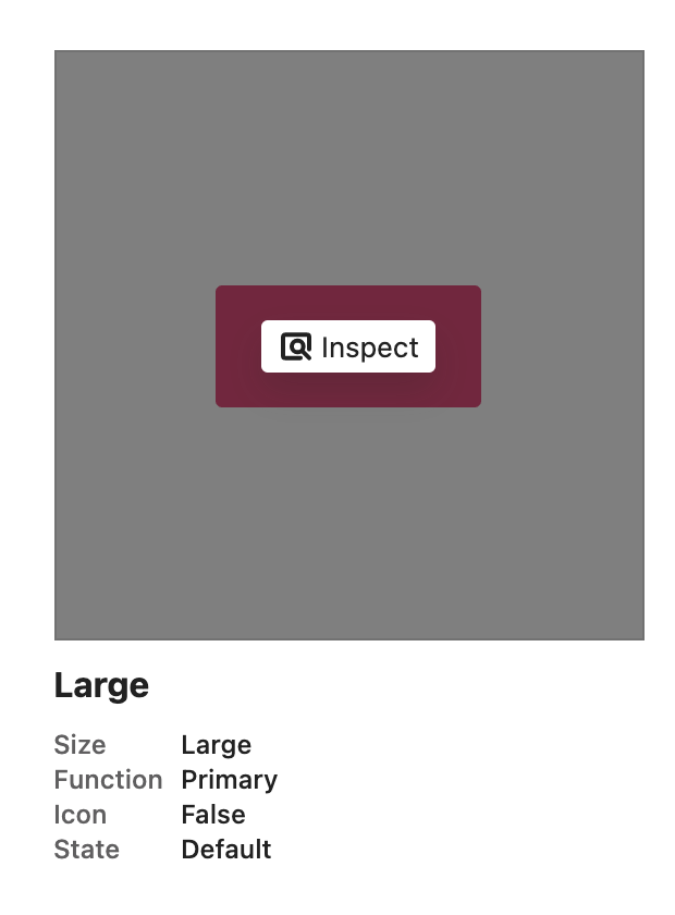 Component hovered over to show the inspect mode option.